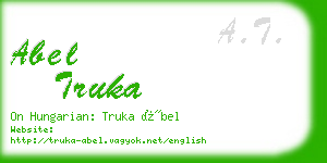 abel truka business card